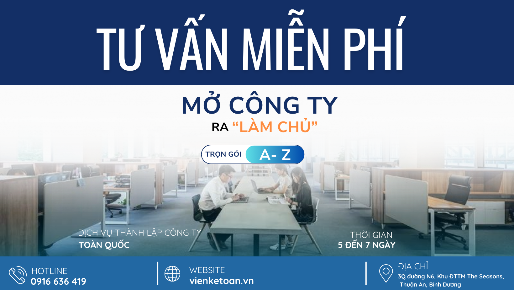 Dịch vụ thành lập công ty từ A – Z, trọn gói, giá rẻ toàn quốc Dịch vụ thành lập công ty từ A – Z, trọn gói, giá rẻ toàn quốc